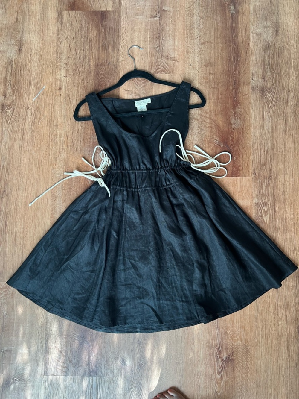 VRG Linen Adjustable Waist Dress